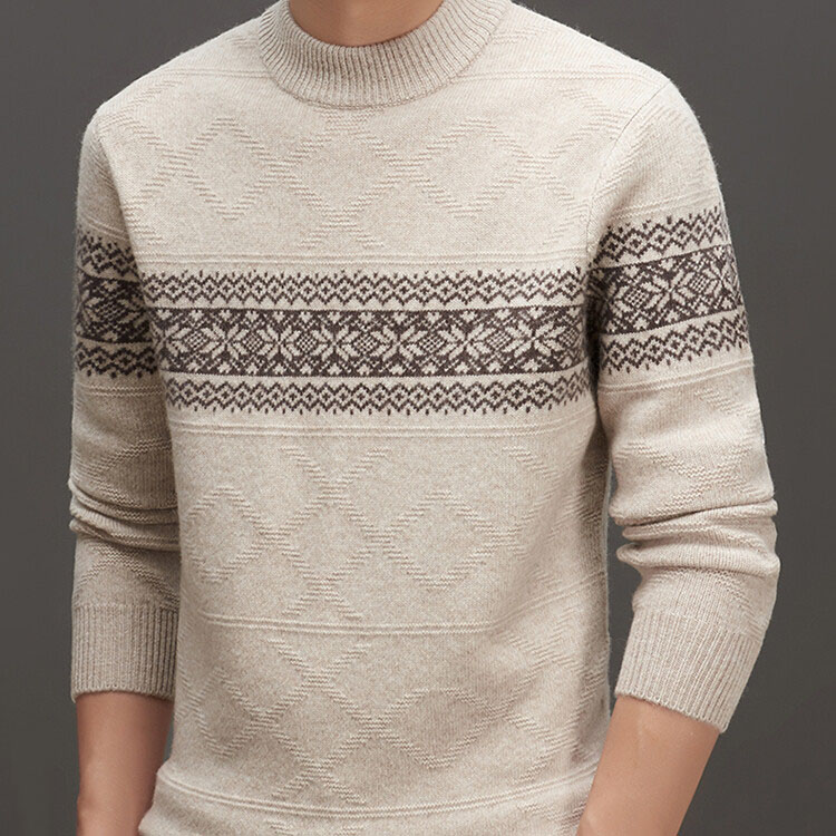 Wool Crew Neck Pullover pulóver